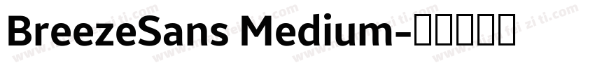 BreezeSans Medium字体转换